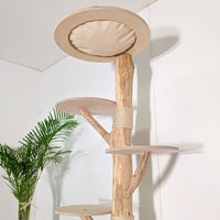 Naturkratzbaum 4581 Kratzbaum Natur Holz Design 190 cm hoch Katzenbaum
