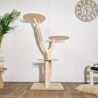 Naturkratzbaum 4582 Kratzbaum Natur Holz Design 150 cm hoch Katzenbaum