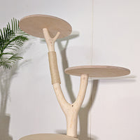 Naturkratzbaum 4582 Kratzbaum Natur Holz Design 150 cm hoch Katzenbaum
