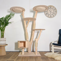 Naturkratzbaum 4583 Kratzbaum Natur Holz Design 172 cm hoch Katzenbaum