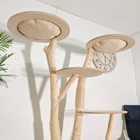 Naturkratzbaum 4583 Kratzbaum Natur Holz Design 172 cm hoch Katzenbaum
