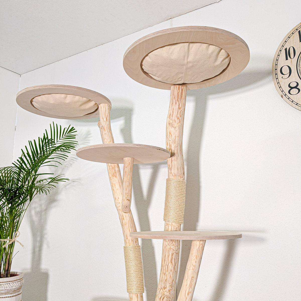 Naturkratzbaum 4583 Kratzbaum Natur Holz Design 172 cm hoch Katzenbaum