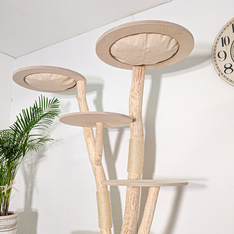 Naturkratzbaum 4583 Kratzbaum Natur Holz Design 172 cm hoch Katzenbaum