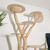 Naturkratzbaum 4586 Kratzbaum Natur Holz Design 175 cm hoch Katzenbaum
