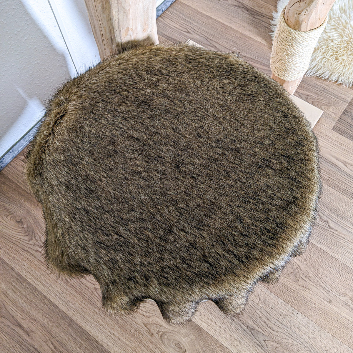 Naturkratzbaum 4587 Kratzbaum Natur Holz Design 175 cm hoch Katzenbaum