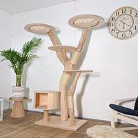 Naturkratzbaum 4587 Kratzbaum Natur Holz Design 175 cm hoch Katzenbaum