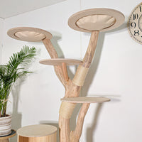 Naturkratzbaum 4587 Kratzbaum Natur Holz Design 175 cm hoch Katzenbaum