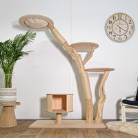 Naturkratzbaum 4588 Kratzbaum Natur Holz Design 175 cm hoch Katzenbaum
