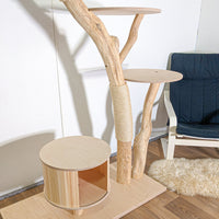 Naturkratzbaum 4588 Kratzbaum Natur Holz Design 175 cm hoch Katzenbaum