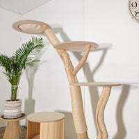 Naturkratzbaum 4588 Kratzbaum Natur Holz Design 175 cm hoch Katzenbaum