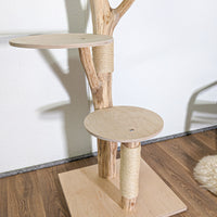 Naturkratzbaum 4590 Kratzbaum Natur Holz Design 170 cm hoch Katzenbaum