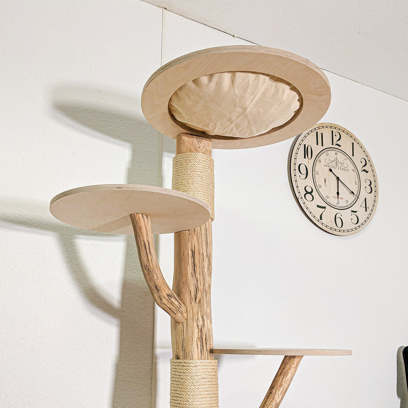 Naturkratzbaum 4591 Kratzbaum Natur Holz Design 175 cm hoch Katzenbaum