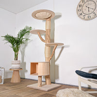 Naturkratzbaum 4591 Kratzbaum Natur Holz Design 175 cm hoch Katzenbaum