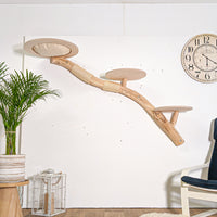 Wandkratzbaum 4592 Naturkratzbaum 180 cm Länge Kratzbaum Natur Holz Design