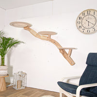Wandkratzbaum 4592 Naturkratzbaum 180 cm Länge Kratzbaum Natur Holz Design