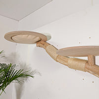 Wandkratzbaum 4592 Naturkratzbaum 180 cm Länge Kratzbaum Natur Holz Design