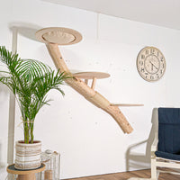 Wandkratzbaum 4593 Naturkratzbaum 160 cm Länge Kratzbaum Natur Holz Design