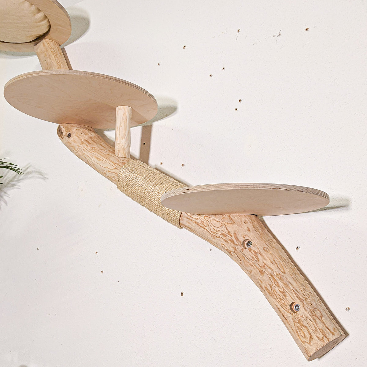 Wandkratzbaum 4593 Naturkratzbaum 160 cm Länge Kratzbaum Natur Holz Design