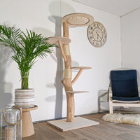 Naturkratzbaum 4596 Kratzbaum Natur Holz Design 185 cm hoch Katzenbaum