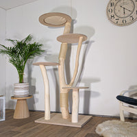 Naturkratzbaum 4598 Kratzbaum Natur Holz Design 175 cm hoch Katzenbaum