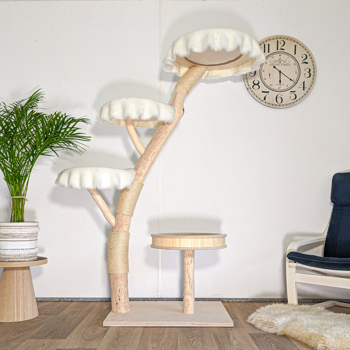 Naturkratzbaum 4600 Kratzbaum Natur Holz Design 180 cm hoch Katzenbaum