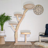 Naturkratzbaum 4600 Kratzbaum Natur Holz Design 180 cm hoch Katzenbaum