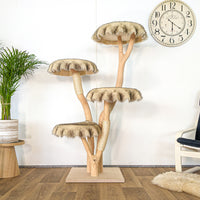Naturkratzbaum 4611 Kratzbaum Natur Holz Design 158 cm hoch Katzenbaum