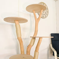 Naturkratzbaum 4611 Kratzbaum Natur Holz Design 158 cm hoch Katzenbaum