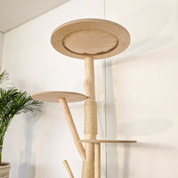 Naturkratzbaum 4612 Kratzbaum Natur Holz Design 160 cm hoch Katzenbaum