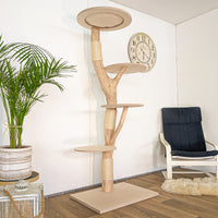 RESERVIERT + ÄNDERUNG - Naturkratzbaum 4613 Kratzbaum Natur Holz Design 190 cm hoch Katzenbaum