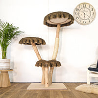 Naturkratzbaum 4614 Kratzbaum Natur Holz Design 150 cm hoch Katzenbaum