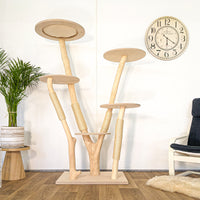 Naturkratzbaum 4617 Kratzbaum Natur Holz Design 175 cm hoch Katzenbaum