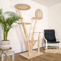 Naturkratzbaum 4617 Kratzbaum Natur Holz Design 175 cm hoch Katzenbaum