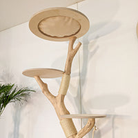 Naturkratzbaum 4619 Kratzbaum Natur Holz Design 185 cm hoch Katzenbaum