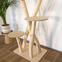 Naturkratzbaum 4620 Kratzbaum Natur Holz Design 170 cm hoch Katzenbaum