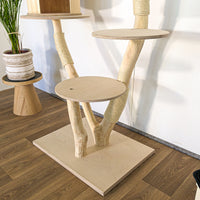 Naturkratzbaum 4623 Kratzbaum Natur Holz Design 152 cm hoch Katzenbaum