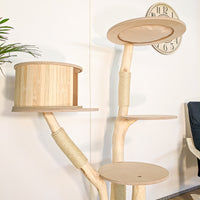 Naturkratzbaum 4623 Kratzbaum Natur Holz Design 152 cm hoch Katzenbaum