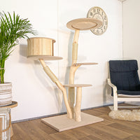 Naturkratzbaum 4623 Kratzbaum Natur Holz Design 152 cm hoch Katzenbaum