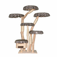 Naturkratzbaum 4628 Kratzbaum Natur Holz Design 195 cm hoch Katzenbaum