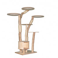 Naturkratzbaum 4628 Kratzbaum Natur Holz Design 195 cm hoch Katzenbaum