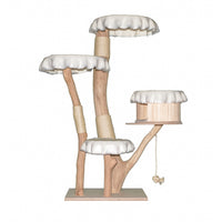 Naturkratzbaum 4629 Kratzbaum Natur Holz Design 173 cm hoch Katzenbaum