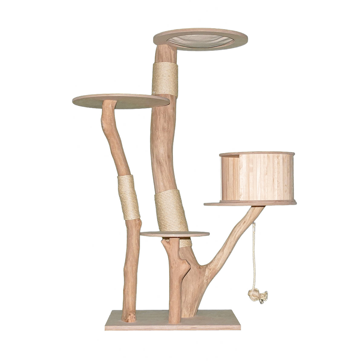 Naturkratzbaum 4629 Kratzbaum Natur Holz Design 173 cm hoch Katzenbaum