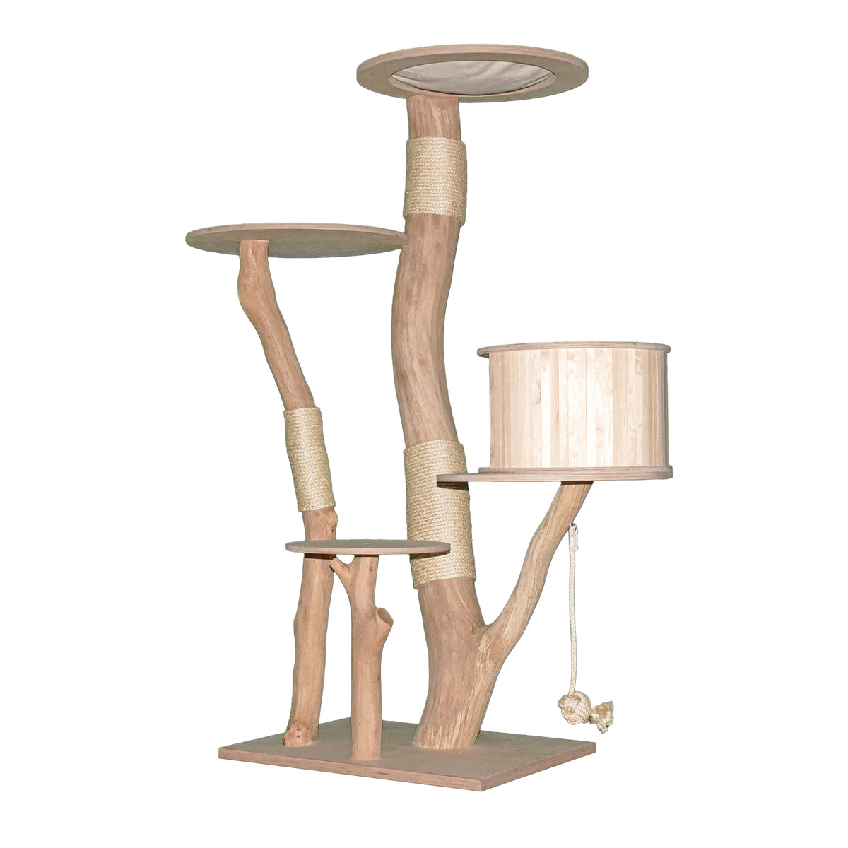 Naturkratzbaum 4629 Kratzbaum Natur Holz Design 173 cm hoch Katzenbaum