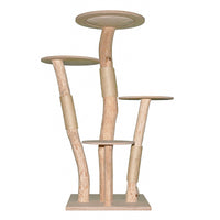 Naturkratzbaum 4630 Kratzbaum Natur Holz Design 155 cm hoch Katzenbaum