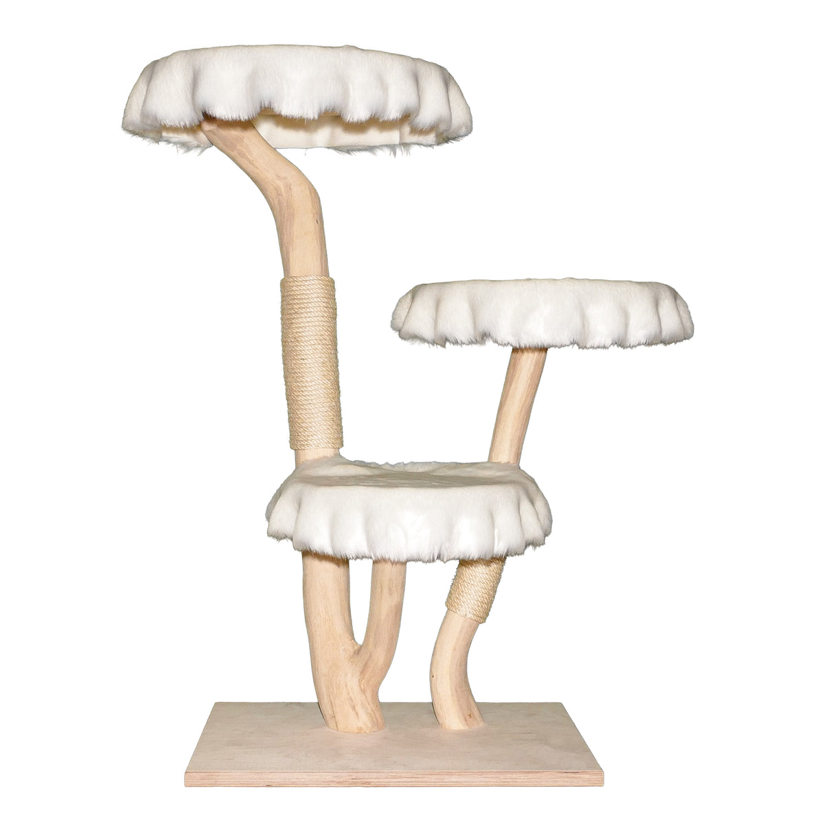 Naturkratzbaum 4631 Kratzbaum Natur Holz Design 135 cm hoch Katzenbaum