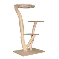 Naturkratzbaum 4631 Kratzbaum Natur Holz Design 135 cm hoch Katzenbaum