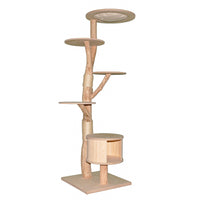 Naturkratzbaum 4633 Kratzbaum Natur Holz Design 190 cm hoch Katzenbaum