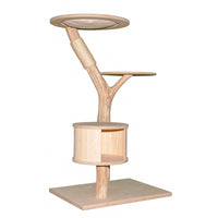 Naturkratzbaum 4635 Kratzbaum Natur Holz Design 135 cm hoch Katzenbaum