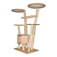 Naturkratzbaum 4636 Kratzbaum Natur Holz Design 155 cm hoch Katzenbaum