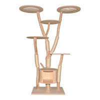 Naturkratzbaum 4637 Kratzbaum Natur Holz Design 205 cm hoch Katzenbaum